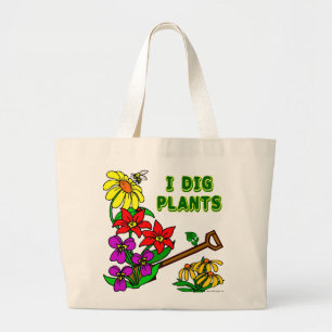 Ik graaf Planten Gardener Gezegde Grote Tote Bag