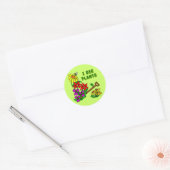 Ik graaf Planten Gardener Gezegde Ronde Sticker (Envelop)