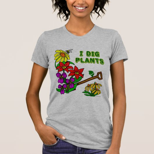Ik graaf Planten Gardener Gezegde T-shirt (Voorkant)