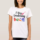 Ik graaf Tuinieren Schattigee Tuin Plant Outdoor V T-shirt (Voorkant)