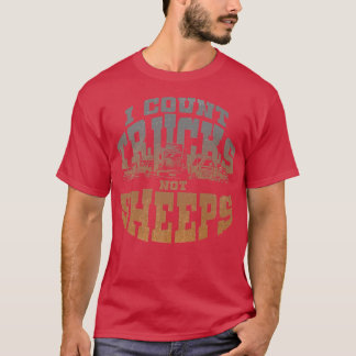 Ik graaf vrachtwagens, niet schapen, vrachtwagens, t-shirt