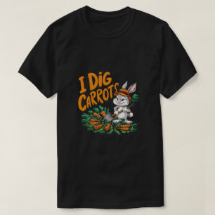 Ik graaf wortels t-shirt