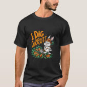 Ik graaf wortels t-shirt (Voorkant)