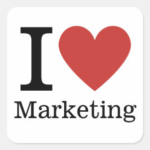 Ik ❤️ graag Marketing - Marketing Dept. - STICKER
