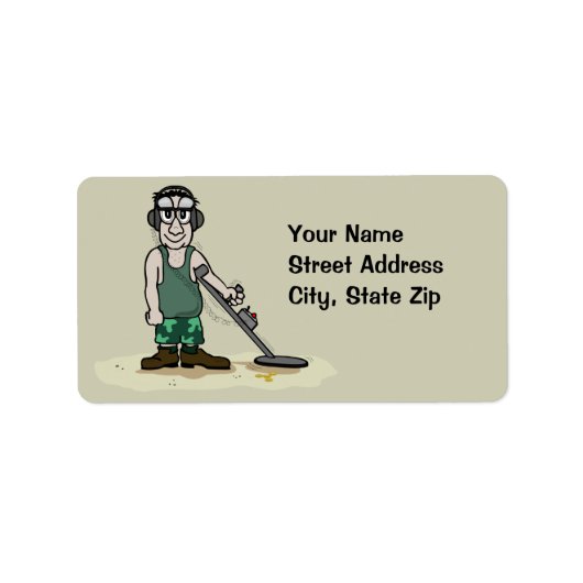 Ik graf buit metaal detecteren Guy Treasure Hunter Etiket (Voorkant)