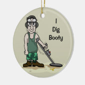 Ik graf buit metaal detecteren Guy Treasure Hunter Keramisch Ornament (Links)