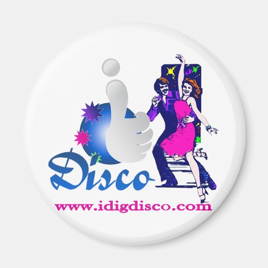 Ik graf disco lichten magneet (Voorkant)