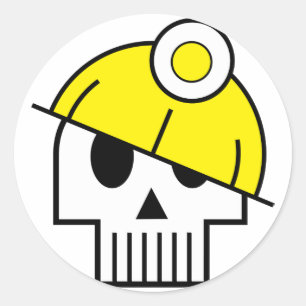 Ik graf dode Skulicon Sticker
