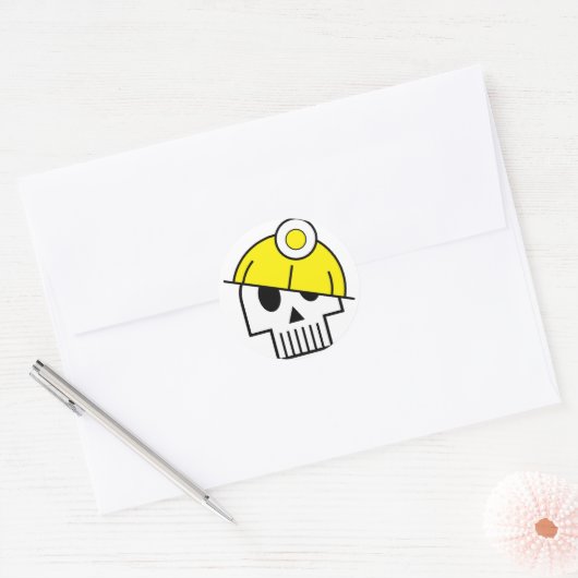 Ik graf dode Skulicon Sticker (Envelop)