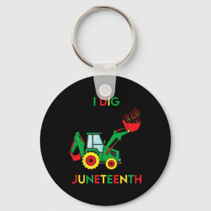 Ik graf Juneteenth Fists Tractor Leuke Peuter Jong Sleutelhanger