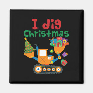 Ik graf kerst graafmachine constructie jongens peu magneet