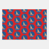 Ik graf Pickleball Golden Dog Gift Wrap Inpakpapier Vel (Voorkant)