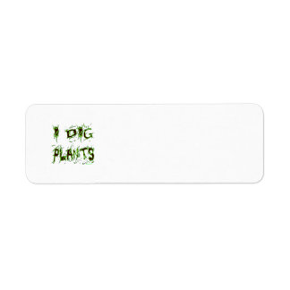 Ik graf Planten tuinman slogan Etiket