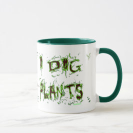 Ik graf Planten tuinman slogan koffie Mok