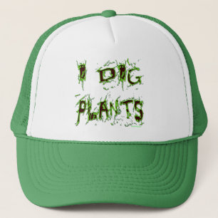 Ik graf Planten tuinman slogan Trucker Pet
