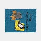 Ik Grappig Als Behoefte Niet Zwarte Kat Fleece Deken (Voorkant (Horizontaal))