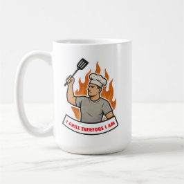 Ik GRIL DUS IK BESTA voor vader echtgenoot zoon gr Koffiemok