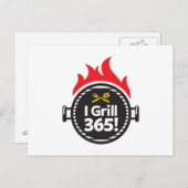 Ik Grill 365. Briefkaart (Voorkant / Achterkant)