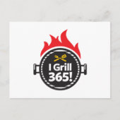Ik Grill 365. Briefkaart (Voorkant)