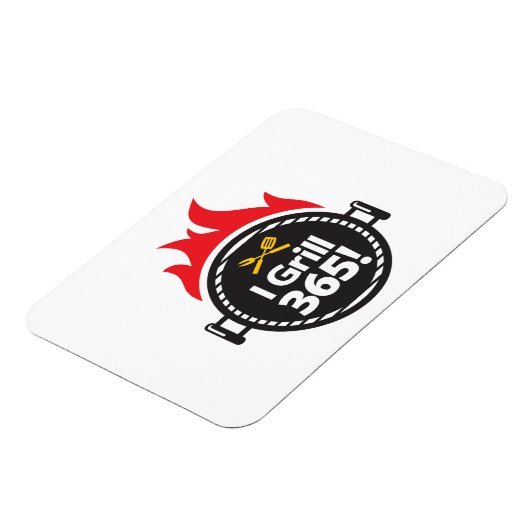 Ik Grill 365. Magneet (Linkerzijde)