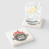 Ik Grill 365. Stenen Onderzetter (Zijkant)