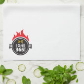 Ik Grill 365. Theedoek (Gevouwen)