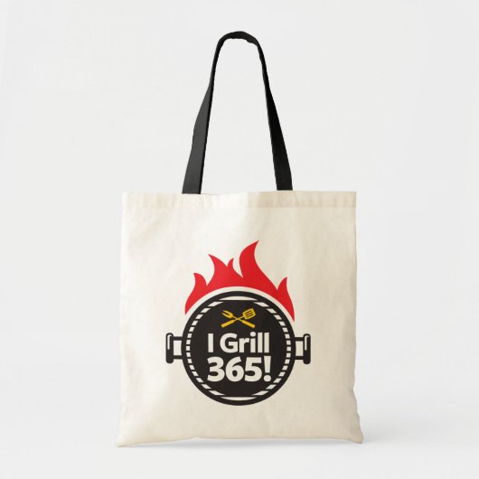 Ik Grill 365. Tote Bag (Voorkant)