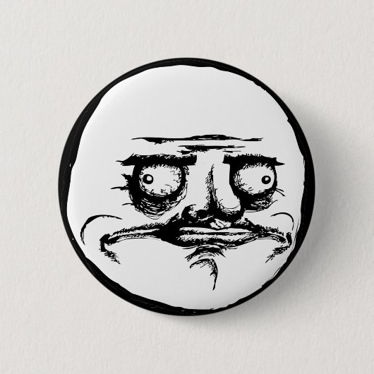 Ik Gusta Face Ronde Button 5,7 Cm (Voorkant)