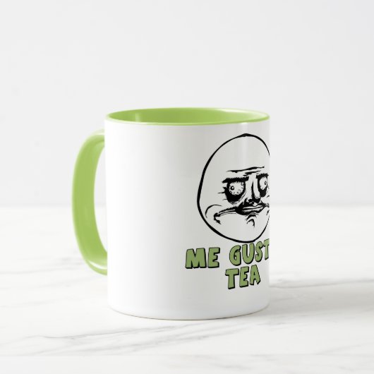 Ik Gusta Tea Mok (Voorkant links)