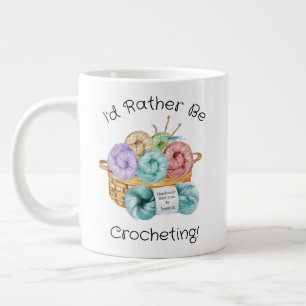 Ik Haak Liever Gepersonaliseerd Grote Koffiekop