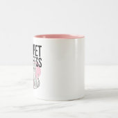 Ik haak om indruk te maken op mijn kat tweekleurige koffiemok (Center)