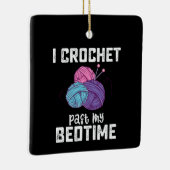 Ik haak voorbij mijn bedbreien keramisch ornament (Rechts)