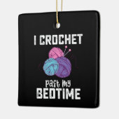 Ik haak voorbij mijn bedbreien keramisch ornament (Links)