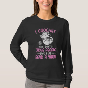 Ik Haak Zo Dat Ik Mensen Niet Wurg Oma Moeder Croc T-shirt
