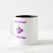 Ik haal een Kick uit je Tweekleurige Koffiemok (Voorkant links)