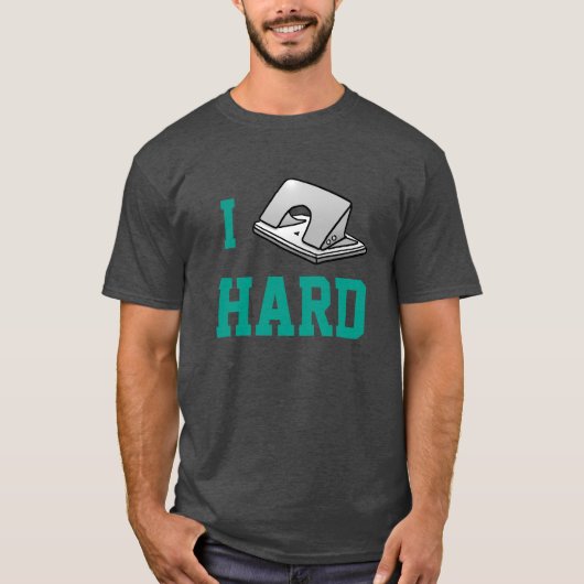 Ik haal hard Funny Office Humor T-shirt (Voorkant)