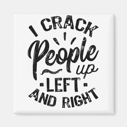 Ik haal mensen omhoog magneet (Voorkant)