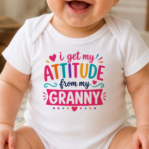 Ik Haal Mijn Houding Van Mijn Oma Baby Body Romper
