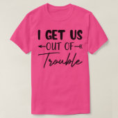 Ik haal ons uit het probleemloze grappige parcours t-shirt (Design voorkant)