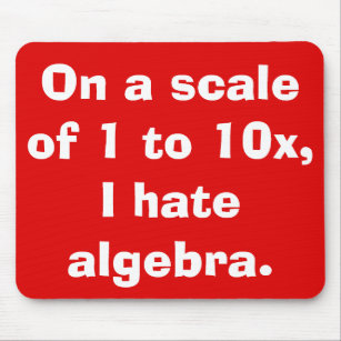 Ik haat Algebra Mousepad Muismat