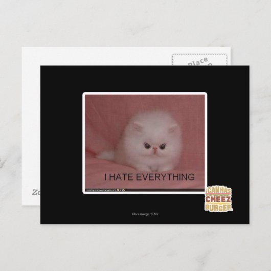 Ik haat alles briefkaart (Voorkant / Achterkant)