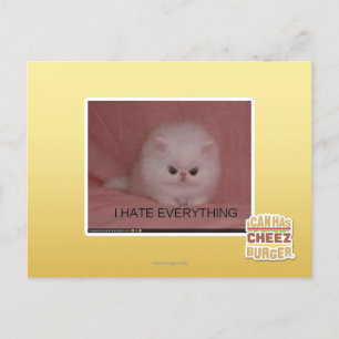 Ik haat alles briefkaart