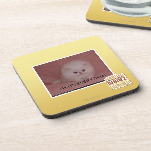 Ik haat alles drankjes onderzetter (Linkerzijde)