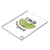 Ik haat alles, Kawaii Kiwi Notitieboek (Linkerzijde)