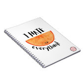 Ik haat alles, Kawaii Sinaasappel Notitieboek (Rechterzijde)