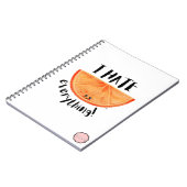 Ik haat alles, Kawaii Sinaasappel Notitieboek (Linkerzijde)
