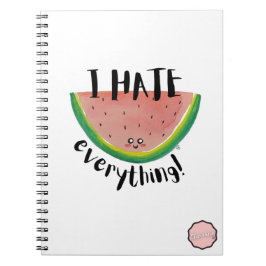 Ik haat alles, Kawaii Watermelon Notitieboek