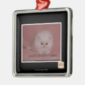 Ik haat alles metalen ornament (Links)