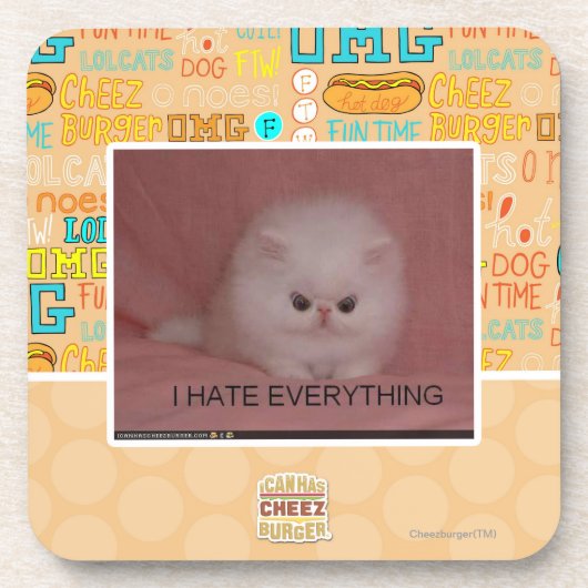 Ik haat alles onderzetter (Voorkant)