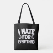 Ik haat alles tote bag (Achterkant)